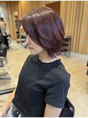 大人可愛いフェイスレイヤーくびれショートボブ透明感