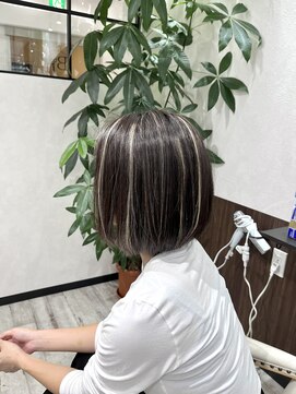 ベルヘアーデザイン 堺東(Belle hair Design) コントラストハイライト/ハイライト/白髪ぼかしハイライト