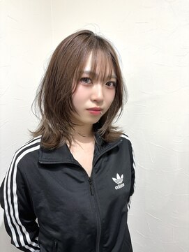 クレム 博多駅店(ChLem) ミディアムレイヤー　シャギーカット　博多美容室