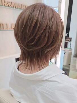 ウィル あべの店(WiLL) イメチェン丸みショートナチュラルウルフ30代40代50代田嶋6