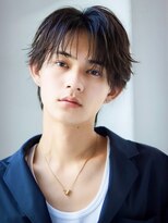 オーシャントーキョー サニー 原宿(OCEAN TOKYO Sunny)&nbsp;フェザーパーマセンターパートニュアンスパーマ韓国マッシュ黒髪