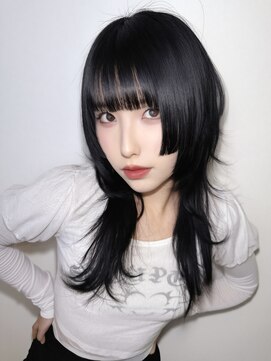 ハッシュカット姫カットウルフレイヤーカットロングウルフカット