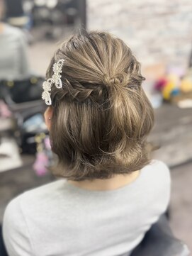 ボブ×ハーフアップ♪♪