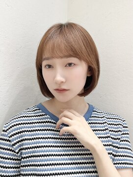 ロンド レグリーズ 立川(Lond leglise) グレーブラウン似合わせカット/ミニボブレイヤー/ダークアッシュ