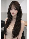 レイヤーカット/ハッシュカット/韓国風レイヤー[20代/30代]