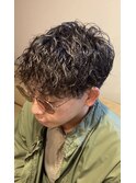 ルーズショートカット＋パーマ