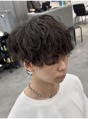 ニュアンスパーマサーフカールシャドウパーマメンズカット