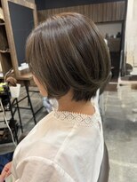 バセット バイ アルター 鎌取店(basset by aL-ter)&nbsp;ミルクティーブロンド/ダークブルー/デジタルパーマ/鎌取
