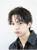韓国センターパートニュアンスパーマダウンパーマmen'sマッシュ