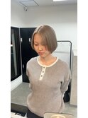 ショートグレージュカラー