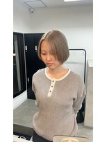 ワンバイワンヘアーツー(OnexOne HAIR2)&nbsp;ショートグレージュカラー