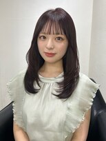 アンドカオマワリカットファム(Fann.)&nbsp;レイヤーカット 顔まわり シースルーバング 髪質改善 艶髪