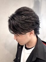 メンズサロン ガウディ 三宮店(men's salon Gaudi)&nbsp;ニュアンスフェザーパーマ×メンズツーブロックショート