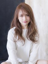 エアー 福岡(AIR)&nbsp;［air-FUKUOKA　竹石］ ラベンダーグレージュなほつれウェーブ