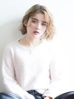 キープへアデザイン(keep hair design)&nbsp;自由が丘ＫＥＥＰ☆ベージュハイライトフェアリーショートボブ