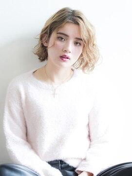 キープへアデザイン(keep hair design) 自由が丘ＫＥＥＰ☆ベージュハイライトフェアリーショートボブ