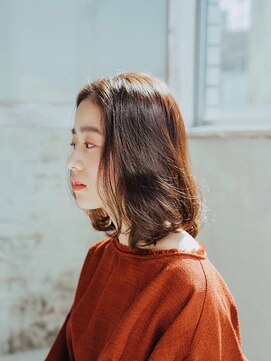 プロデュース 相模原店(Produce) 大人かわいい♪センターパート☆ふわミディ