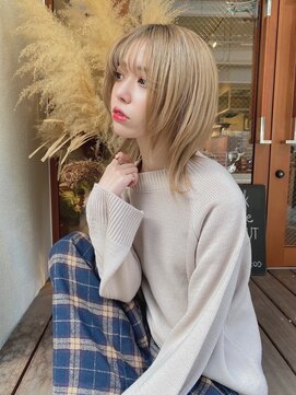 ルービック 豊中(Rubik's) カット＋ブリーチ/ハイトーンウルフ