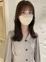 コフィー バイ メルト 吉祥寺(cofy by melt)&nbsp;【松本咲花】韓国風ナチュラルくびれヘア　オリーブグレージュ