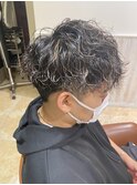メンズ波巻きパーマ/ツイストスパイラル