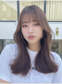 韓国風カットでたぷっとレイヤー　セミロング