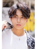 【ARTE表参道/青山】スーツ×黒髪×ツイスパ×アップバング