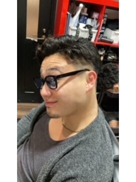 グロウヘアワークス(grow hair works) [grow hair works_浦安]アップバング×メンズパーマ