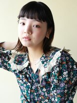 フリップビーアヴェダ(FLIP B AVEDA)&nbsp;本八幡×前髪カット×外ハネボブ×イヤリングカラー