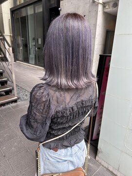 ロンド レア 天神大名店(Lond Le’a) ラベンダーグレーダブルカラーケアブリーチハイトーン韓国