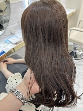 シェノン サントル(CHAINON CENTRE) 前髪/マチルダボブ/ピンクベージュ/インナーグレージュ