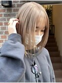ミルクティーベージュダブルカラーインナーカラーケアブリーチ