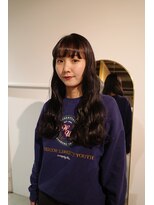 ファンファンバイルー 岐阜(fan fun by Rooo)&nbsp;ワイドバング　と　艶髪パープルカラー