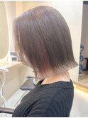 切りっぱなしボブショートボブ長めボブダブルカラーハイトーン