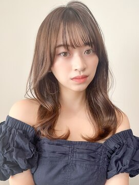 レア 表参道(L'ea) ミディアムヘア暗めカラーグランマッシュデザインカラー