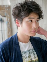 モッズヘアメン 札幌月寒店(mod's hair men)&nbsp;斜めバング清潔感アースカラーショートo札幌月寒