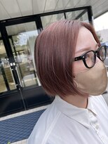 ディーボーイ 健軍店(D-BOY)&nbsp;切りっぱなしボブ/ピンクベージュ