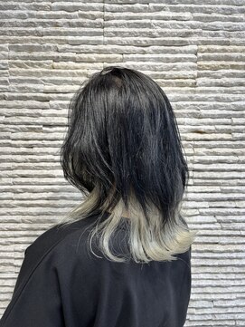 ビス リアン 川口店(Vis lien) 大人可愛いストレートくびれボブインナーカラー肩ライン外ハネ