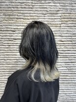 ビス リアン 川口店(Vis lien) 大人可愛いストレートくびれボブインナーカラー肩ライン外ハネ