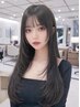 [韓国ヘアコース]韓国カット＋韓国風透明感カラー＋3ステップトリートメント