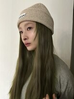 メゾンアクア 表参道(Maison ACQUA)&nbsp;☆ブリーチなしダブルカラー オリーブ オリーブベージュ ボブ