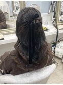 カチモリハーフアップ