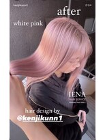 イエナ 渋谷(IENA)&nbsp;デザインカラーケアブリーチダブルカラーピンクカラーベージュ