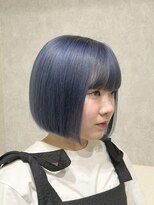 アオ(AO)&nbsp;ネイビーブルー×ボブ