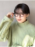 シースルー＆ショートボブ