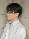 ダウンパーマワンカールセンター分け韓国メンズヘアメンズパーマ