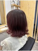 ピンクカラー/外ハネボブ