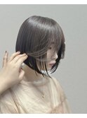 グレージュボブカット