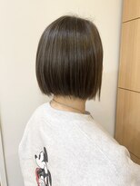 モリオ フロム ロンドン 成増店&nbsp;【morio成増/一戸】ボブハイライトブルーグレージュ