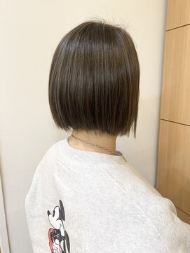 モリオ フロム ロンドン 成増店 【morio成増/一戸】ボブハイライトブルーグレージュ