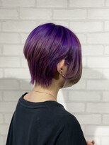 ビスイル 秋葉原店(Vis ill) 小顔似合わせカットくびレイヤー大人可愛いバイオレット